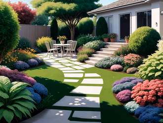 view-backyard-garden-digital-art-style